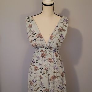 Forever 21 chiffon deep V maxi sundress